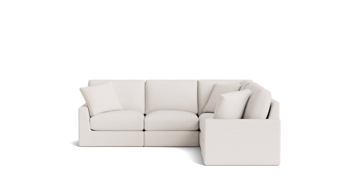 Breeze 5-Piece Modular Sectional Closed, Standard, Nomad Snow