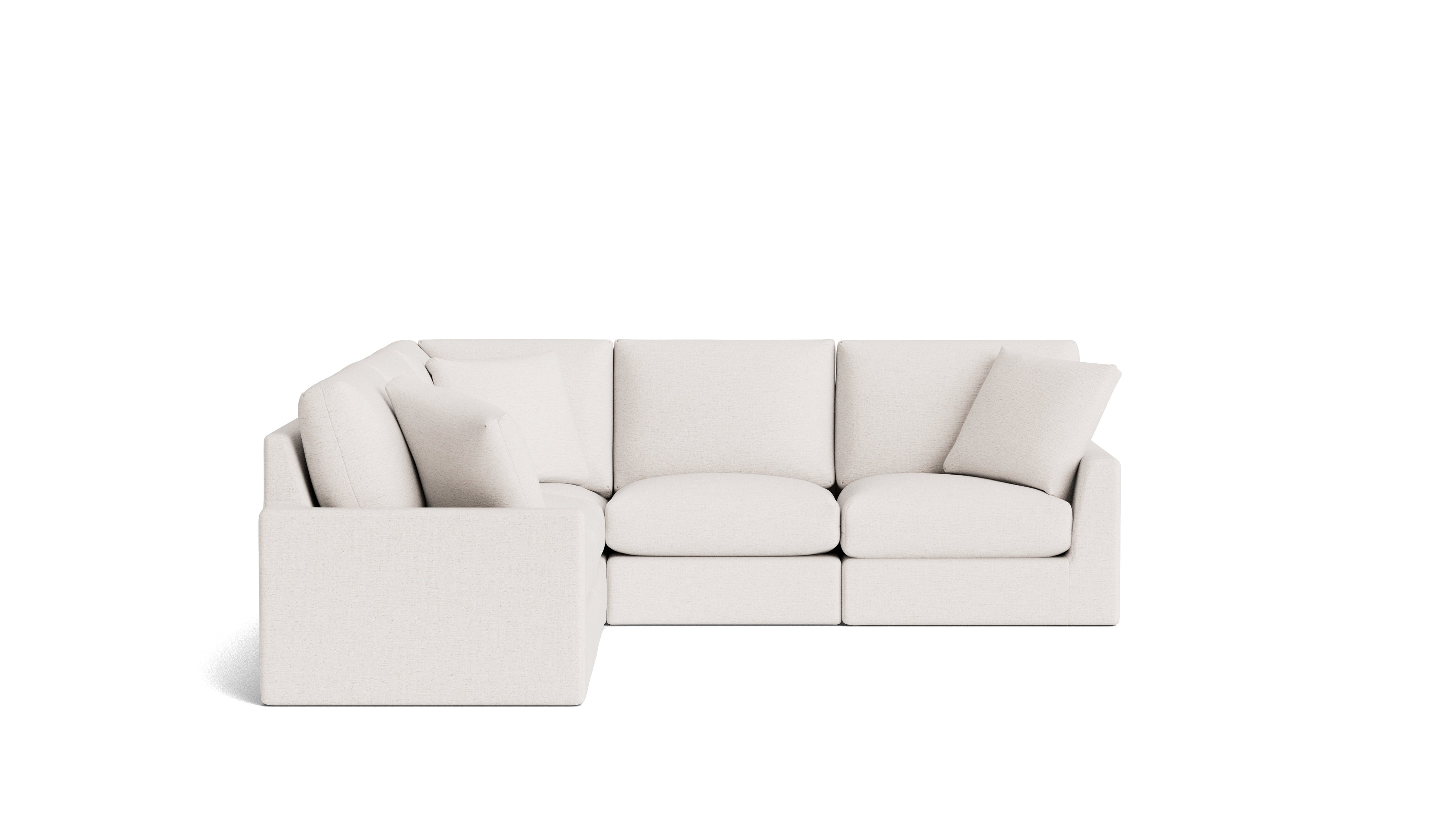 Breeze 5-Piece Modular Sectional Closed, Standard, Nomad Snow