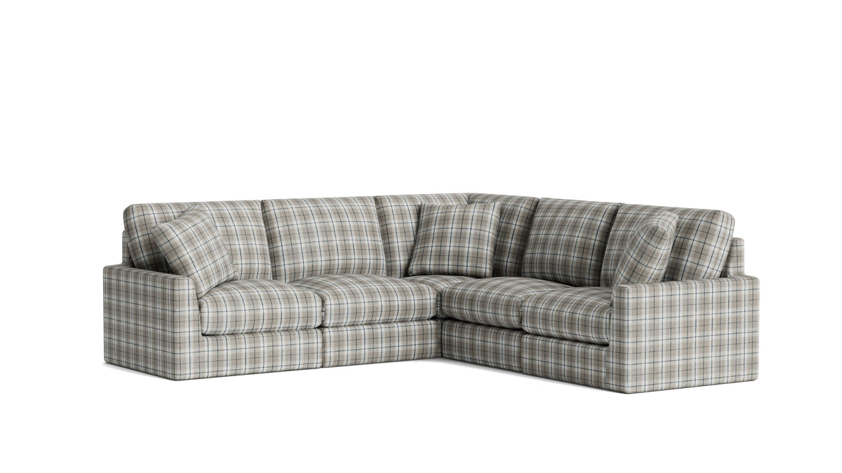 Breeze 5-Piece Modular Sectional Closed, Standard, Hudson Check