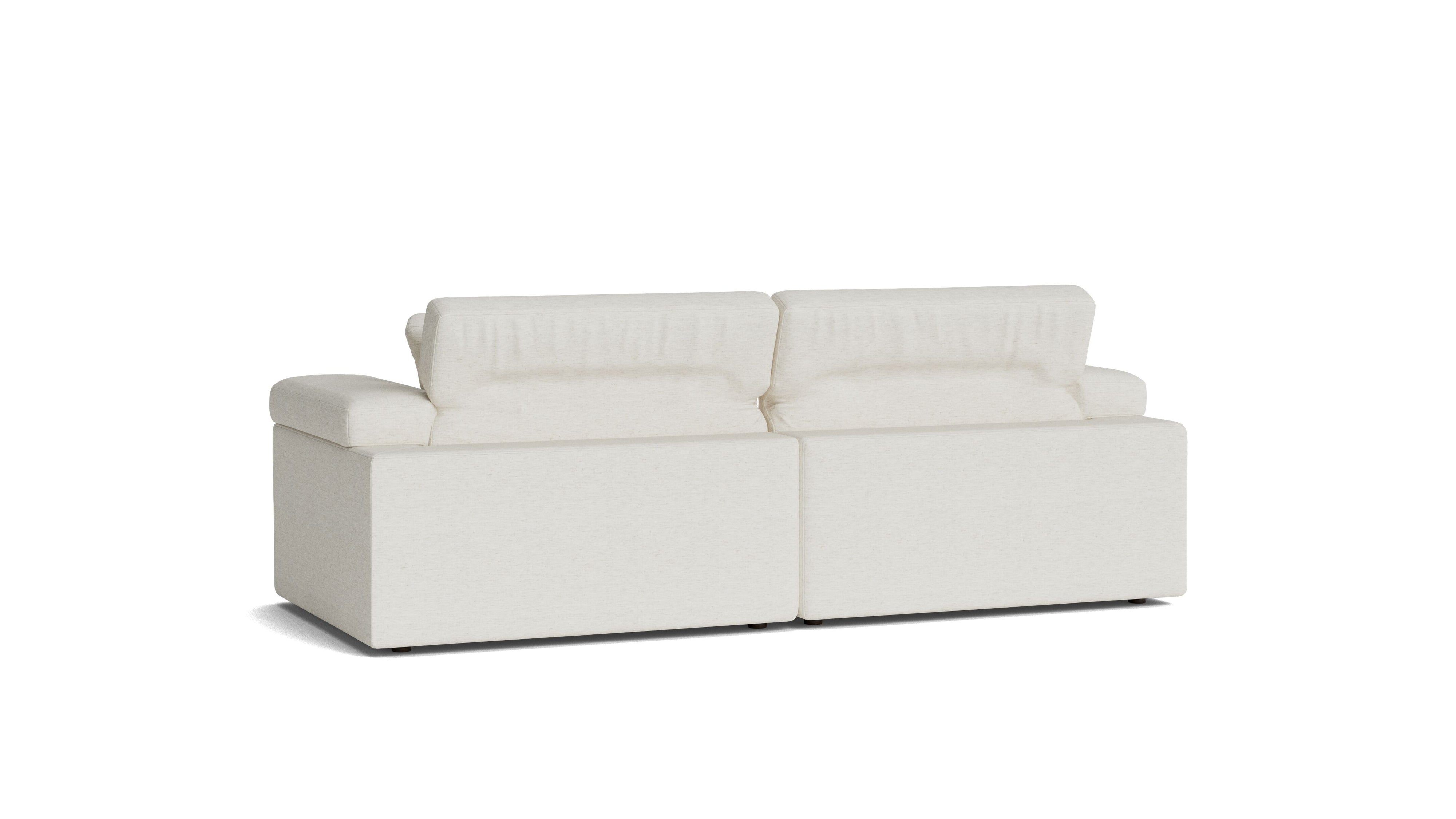 Saddle 2-Piece Modular Sofa, Nomad Snow