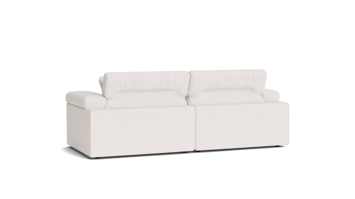 Saddle 2-Piece Modular Sofa, Nomad Snow