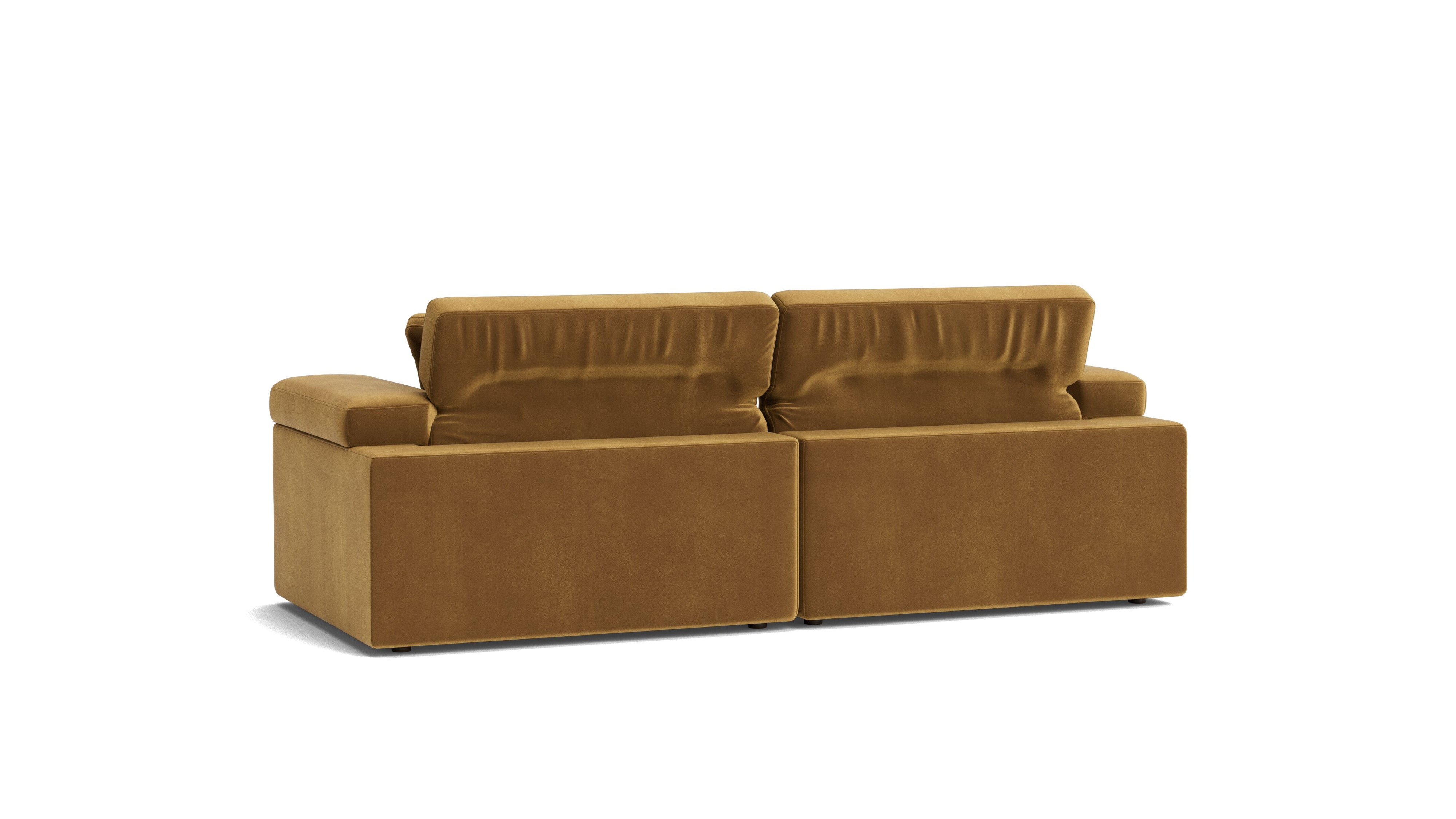 Saddle 2-Piece Modular Sofa, Gold