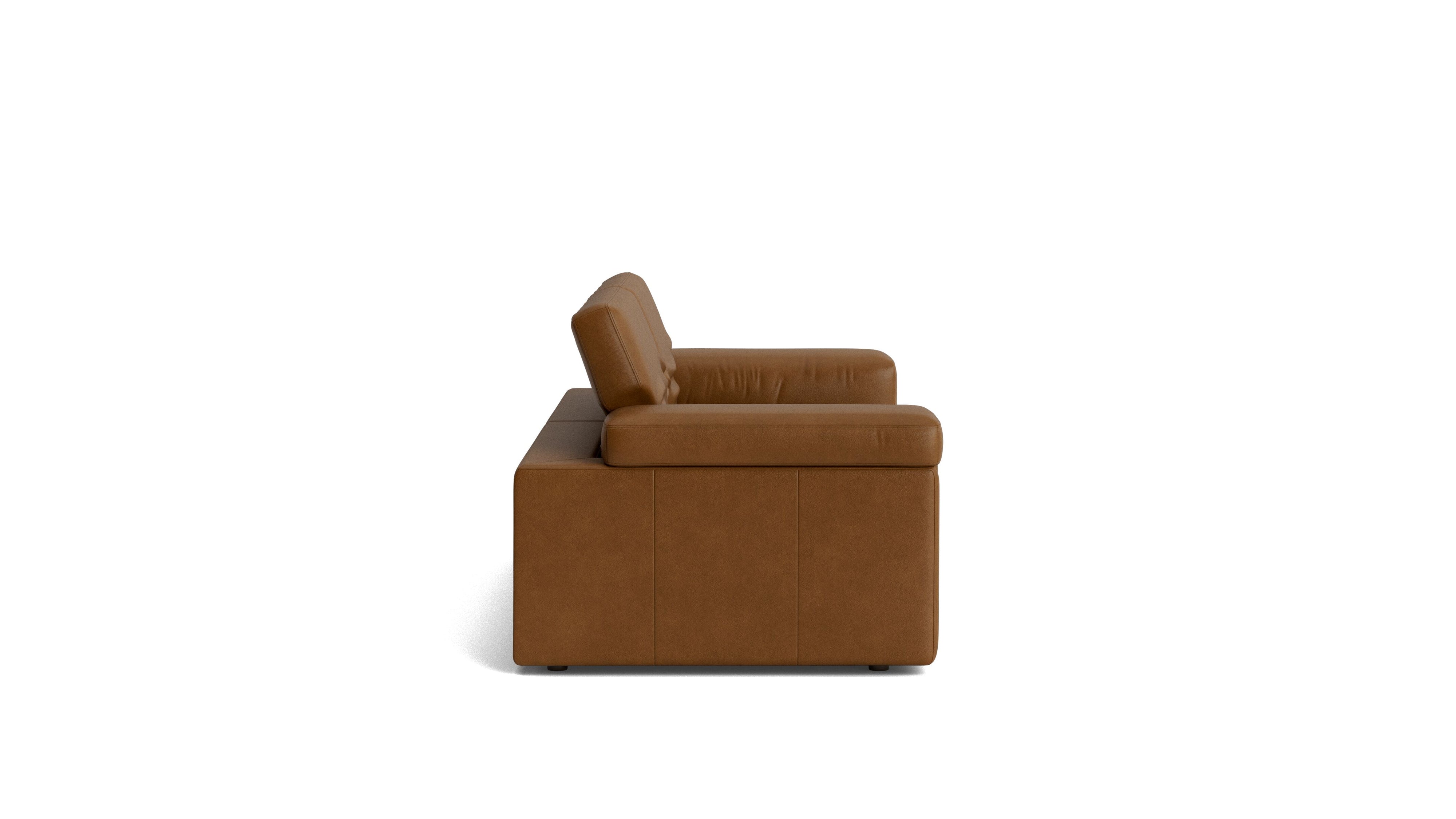 Saddle 2-Piece Modular Sofa, Bourbon