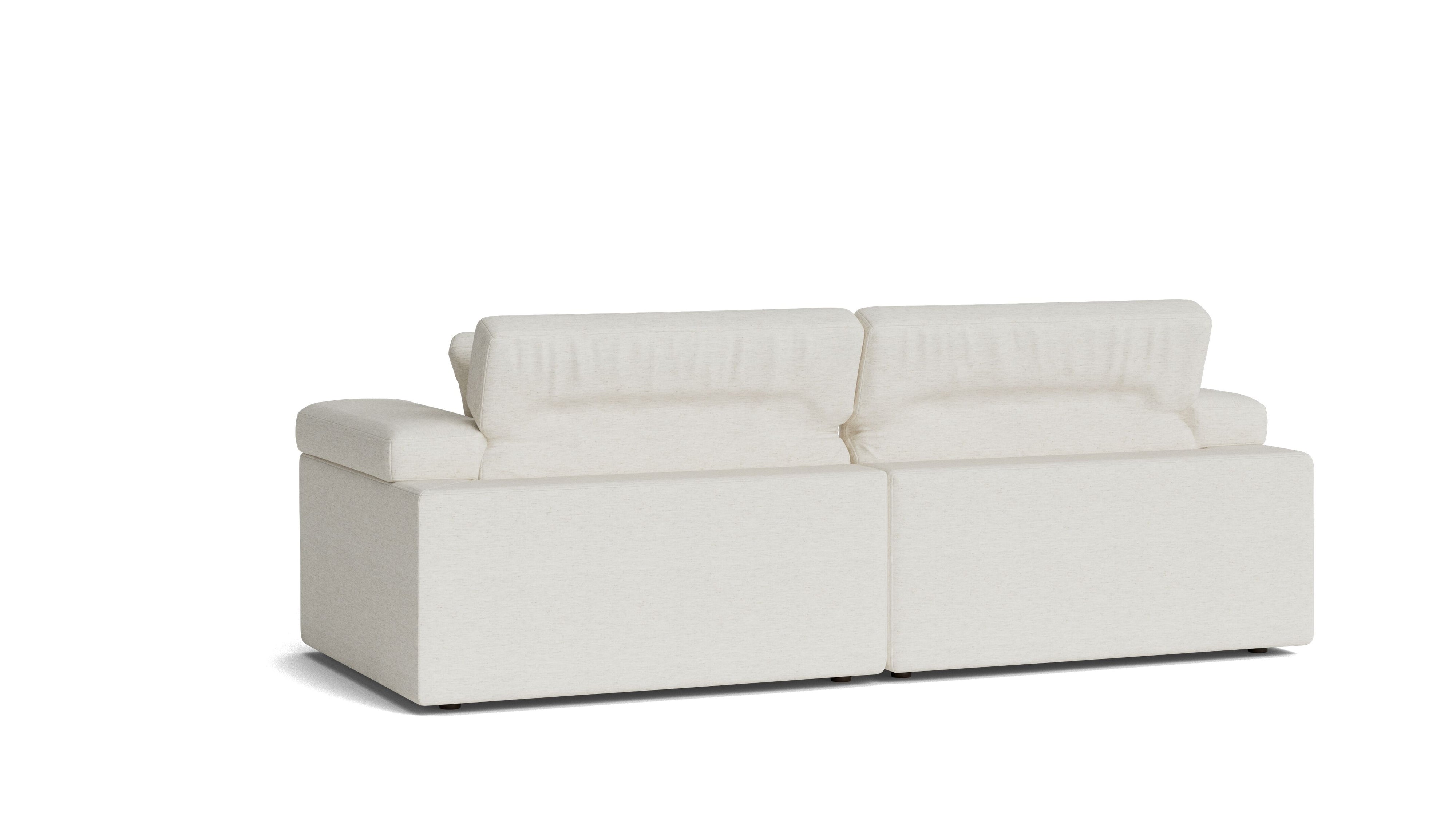 Saddle 3-Piece Modular Sectional, Nomad Snow
