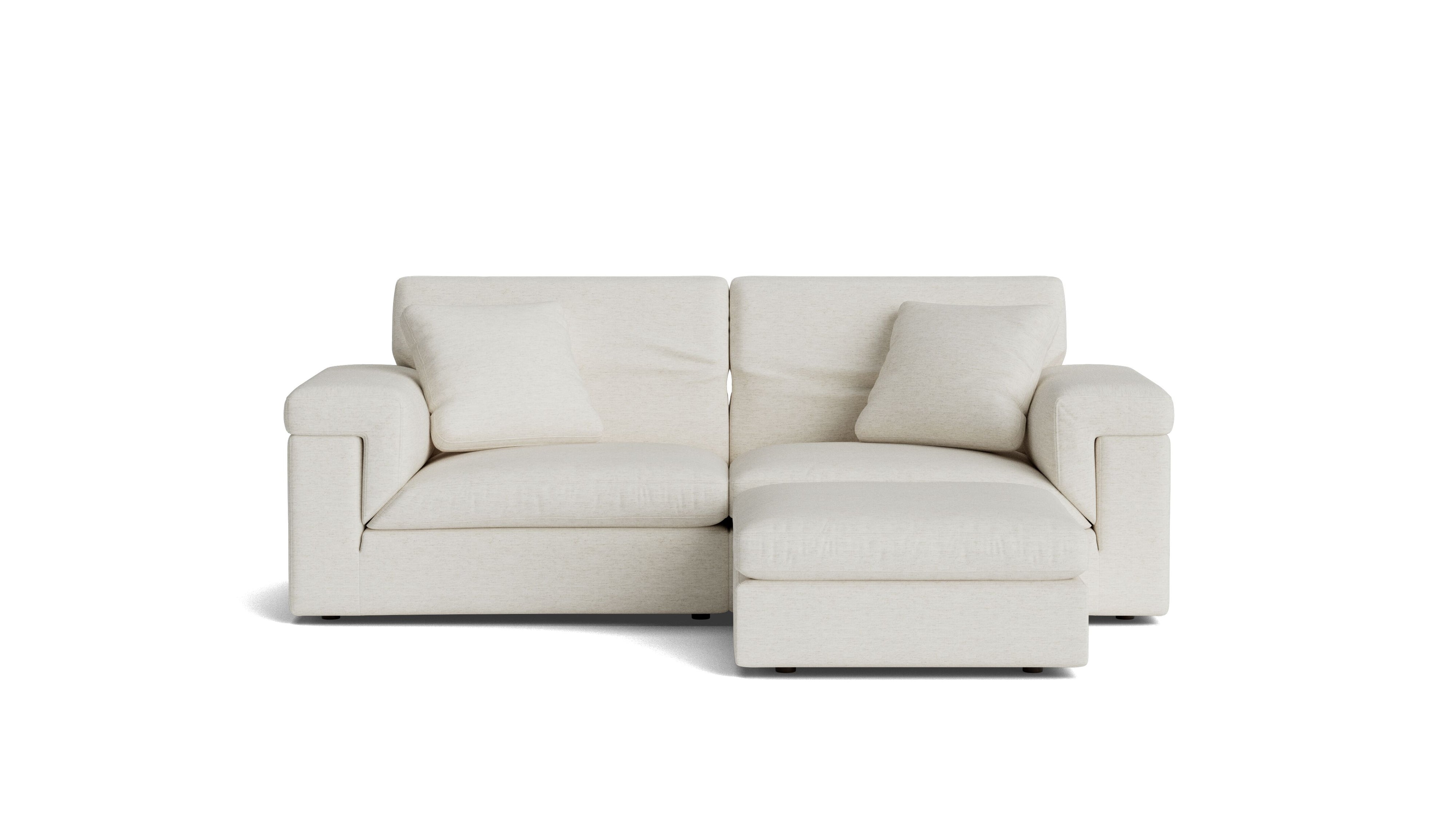 Saddle 3-Piece Modular Sectional, Nomad Snow