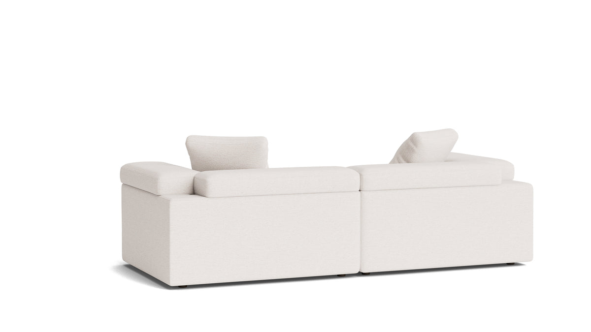 Saddle 3-Piece Modular Sectional, Nomad Snow