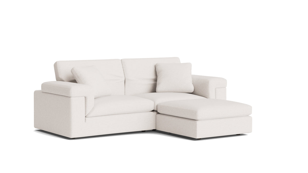 Saddle 3-Piece Modular Sectional, Nomad Snow