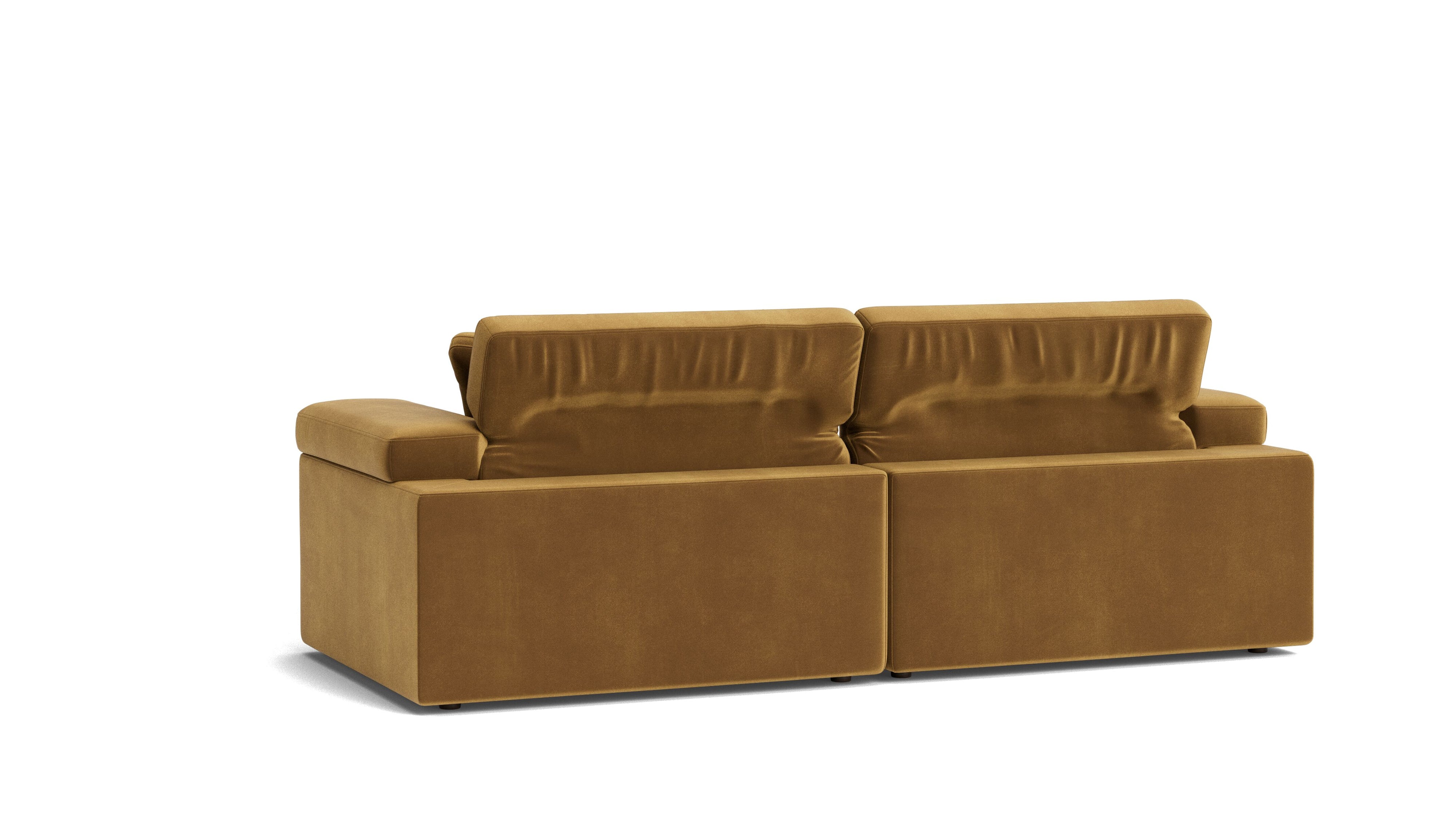Saddle 3-Piece Modular Sectional, Gold