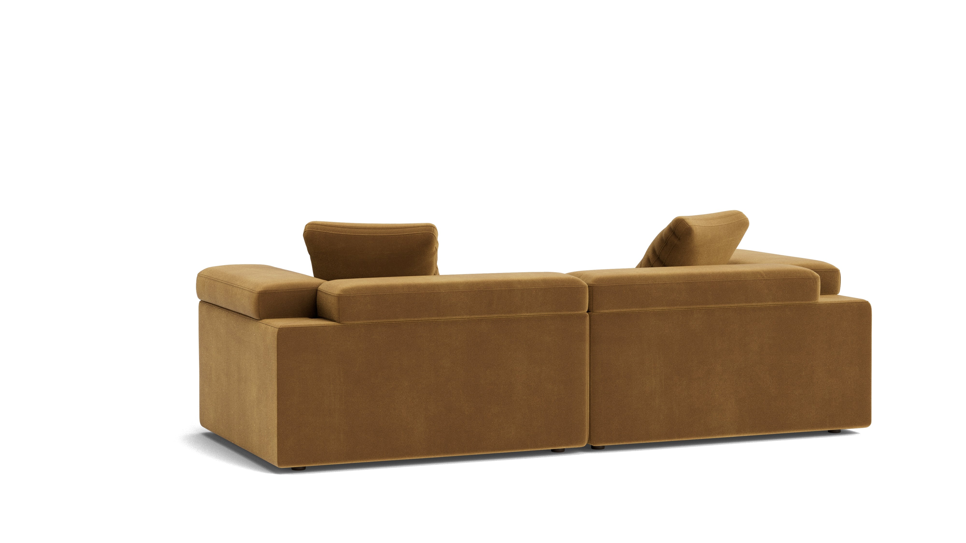 Saddle 3-Piece Modular Sectional, Gold