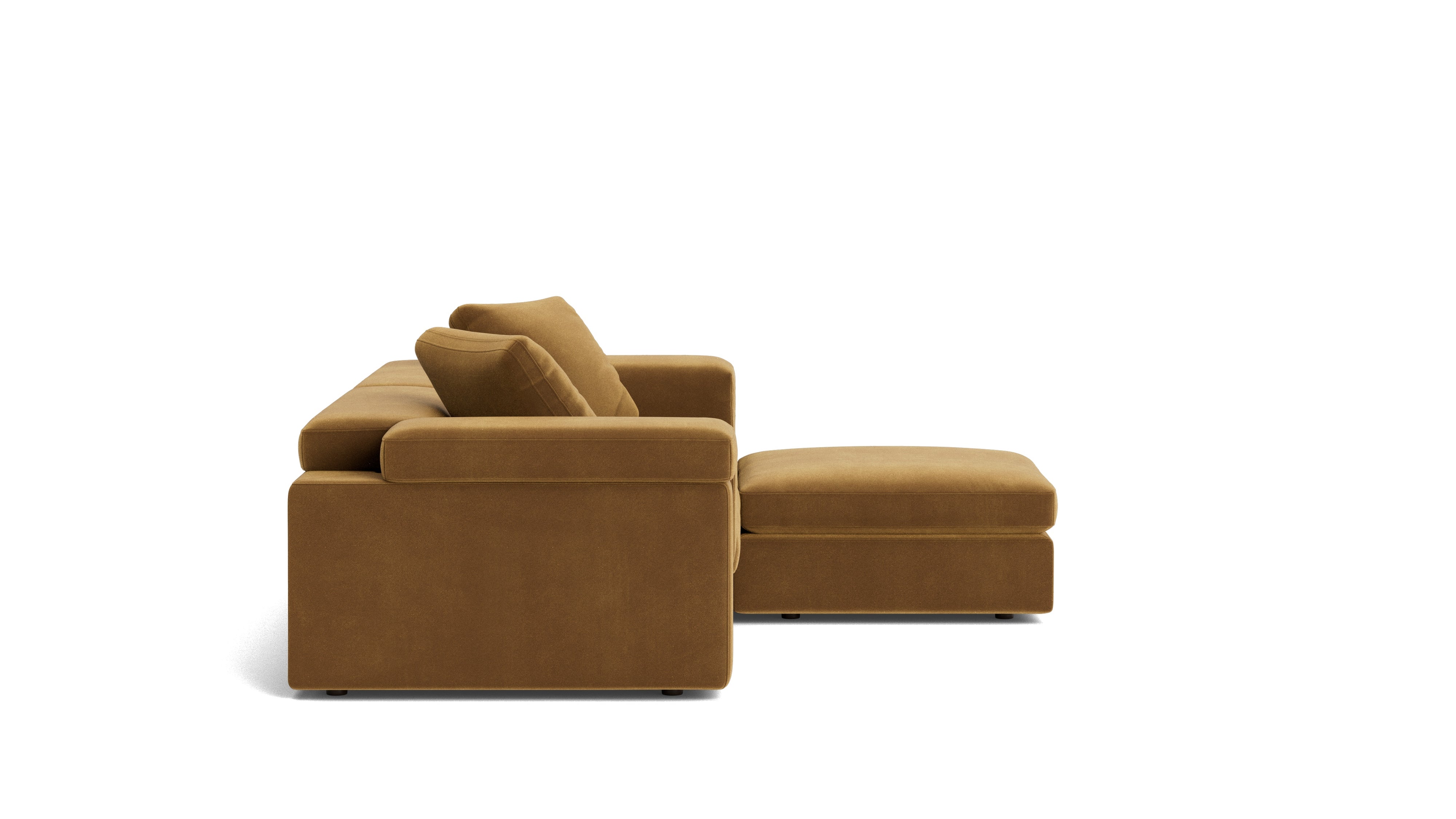 Saddle 3-Piece Modular Sectional, Gold