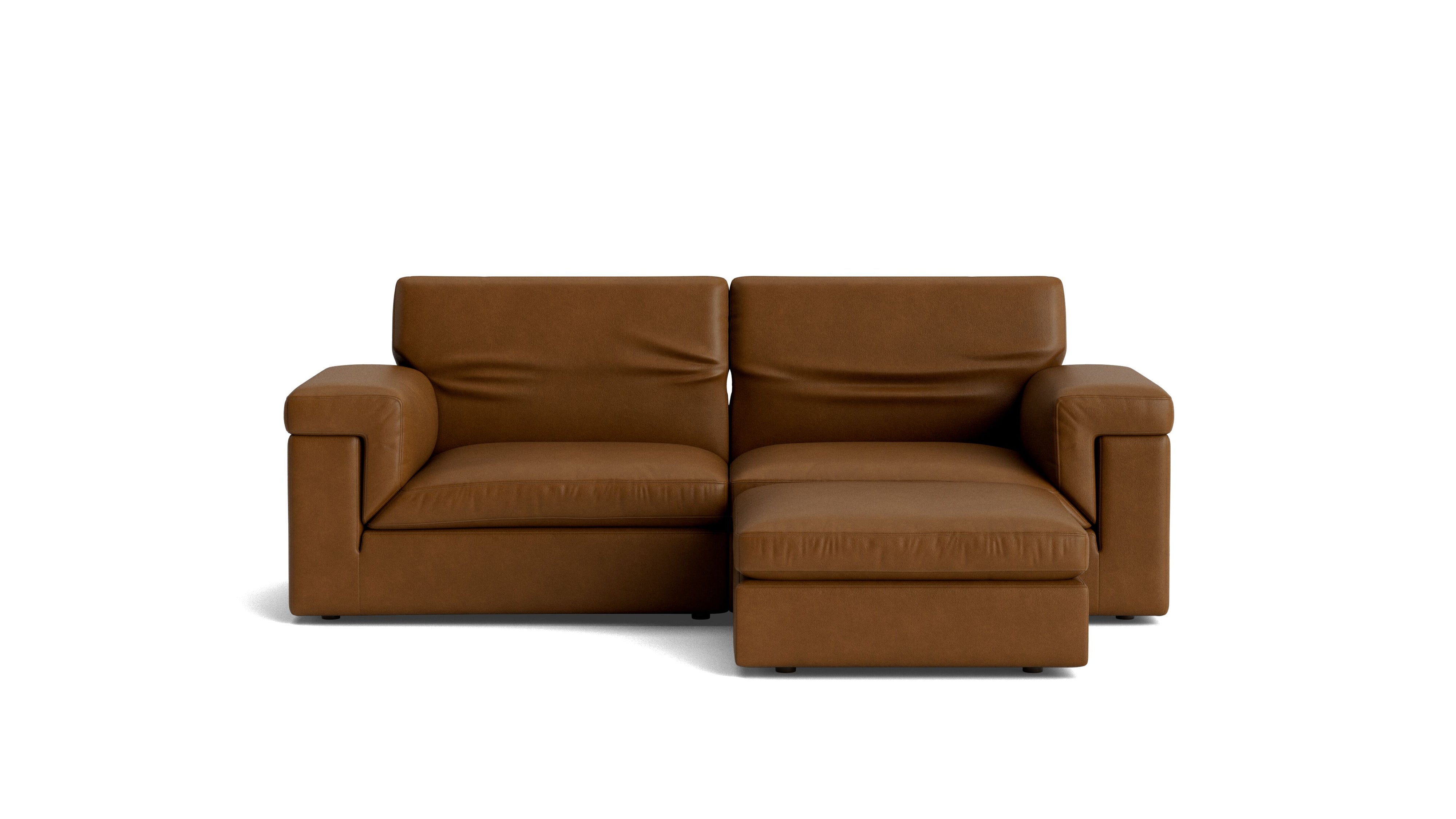 Saddle 3-Piece Modular Sectional, Bourbon