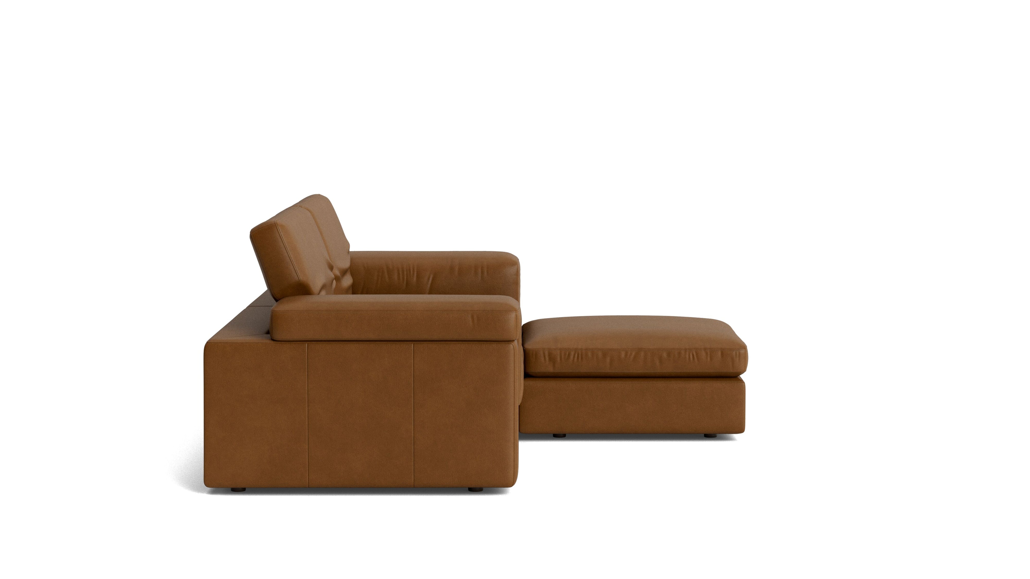 Saddle 3-Piece Modular Sectional, Bourbon