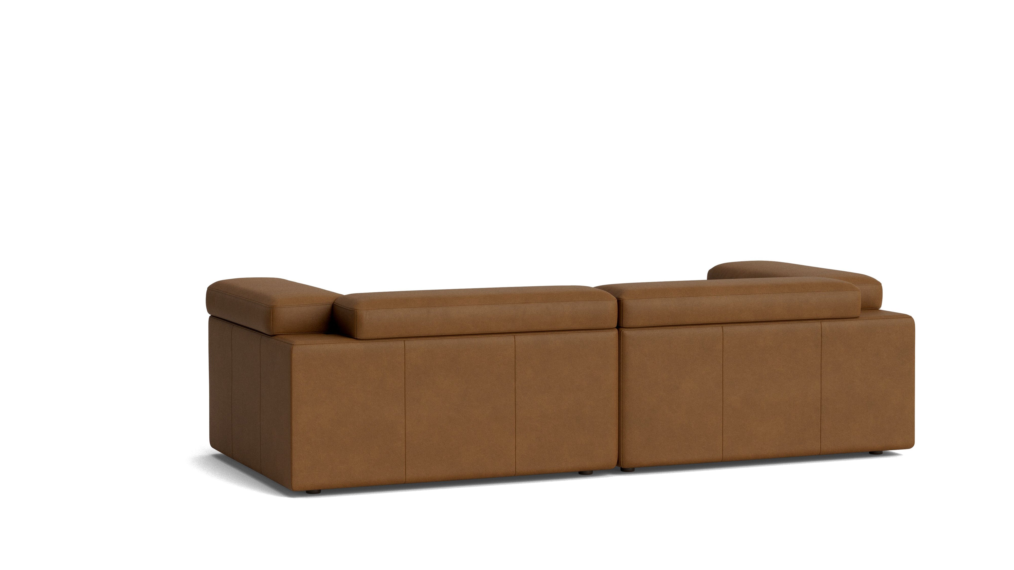Saddle 3-Piece Modular Sectional, Bourbon