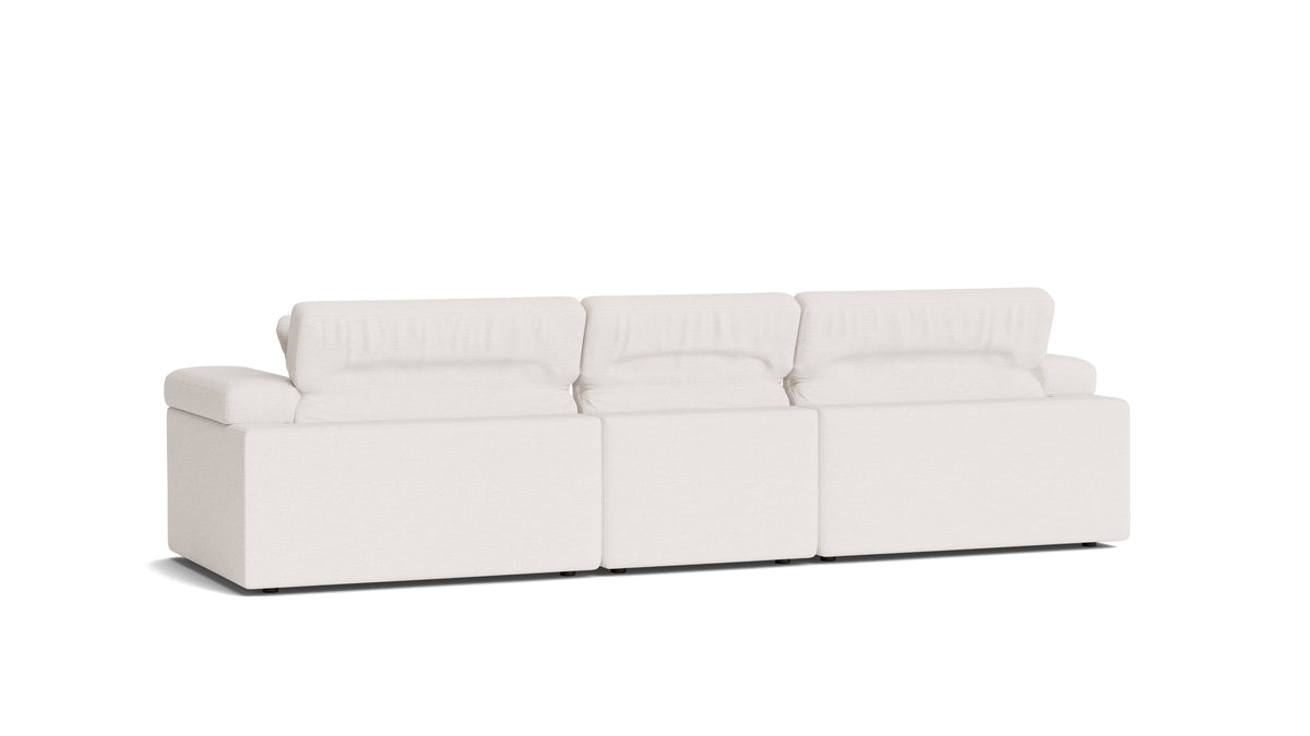 Saddle 3-Piece Modular Sofa, Nomad Snow