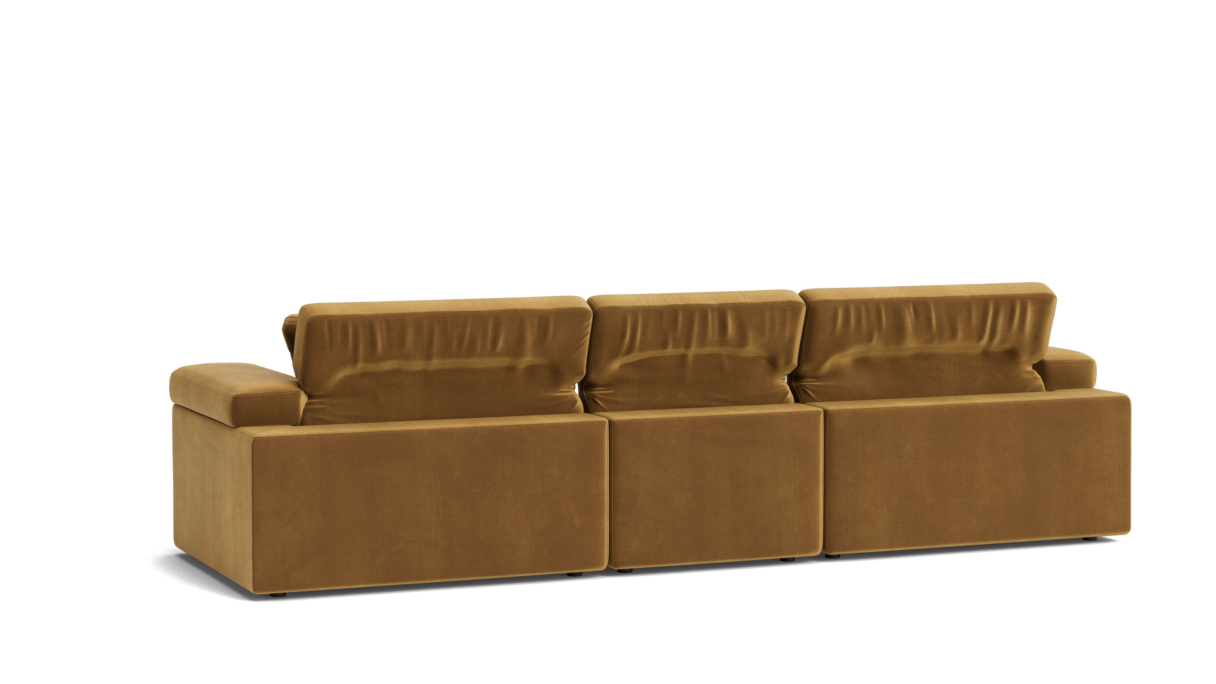 Saddle 4-Piece Modular Sectional, Gold