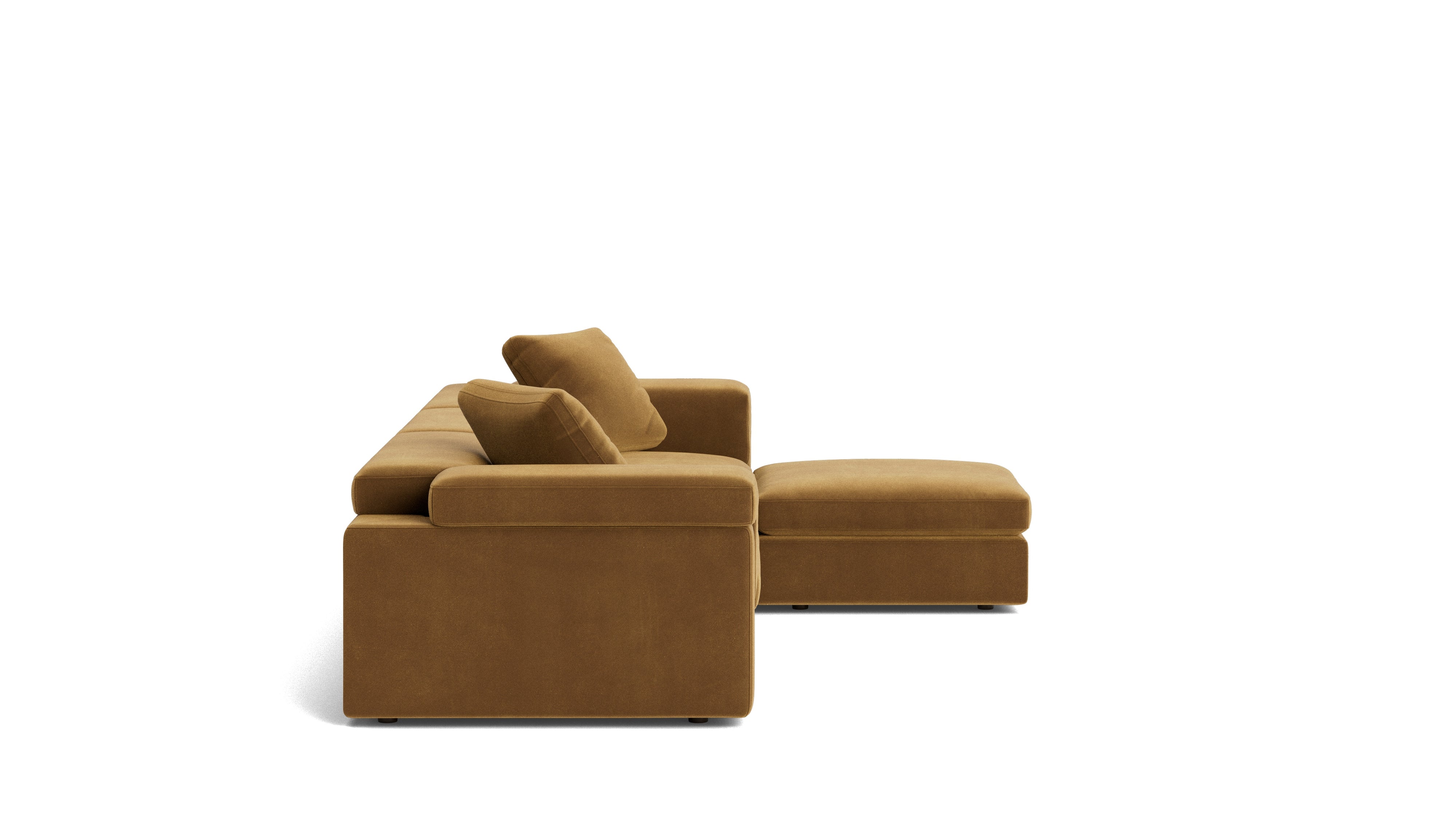Saddle 4-Piece Modular Sectional, Gold