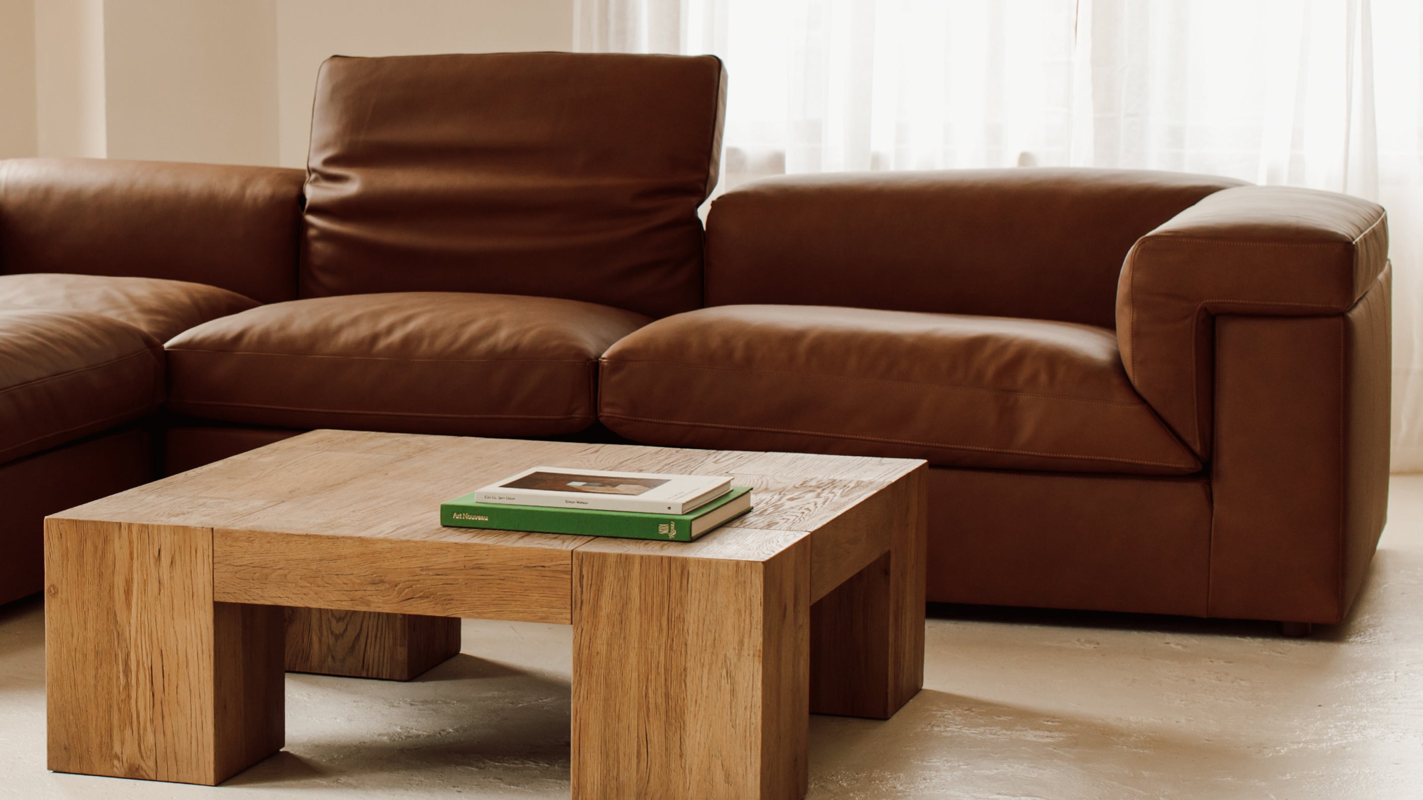Saddle 5-Piece Modular Sectional Closed, Bourbon