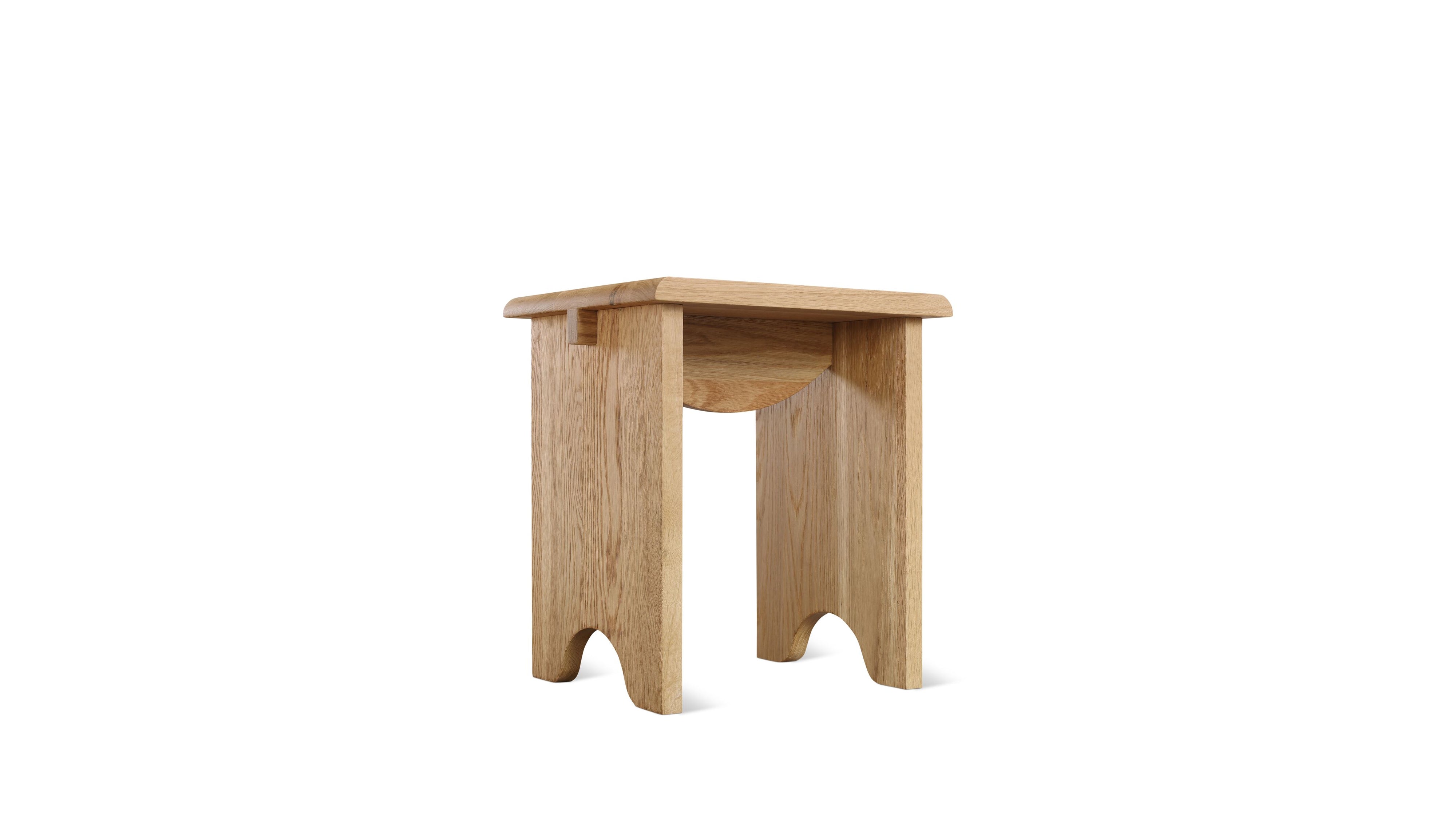 Bowtie Side Table, Natural Oak