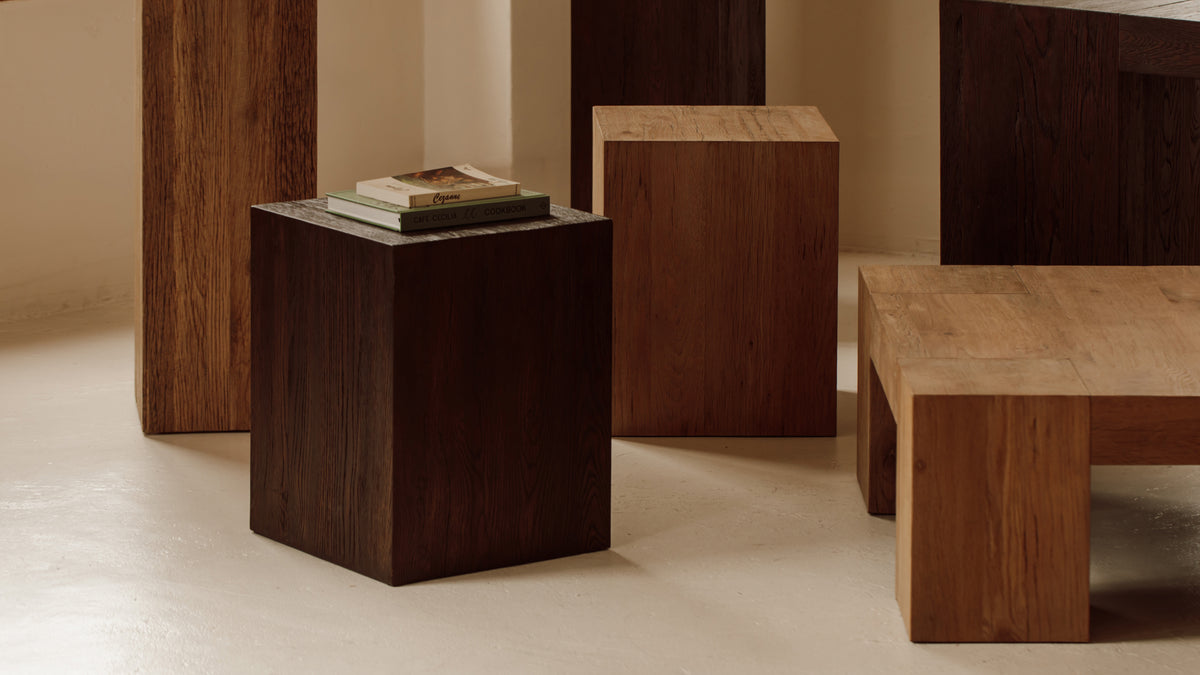 Arkade Tabble Arcade Side Table, Brown Oak