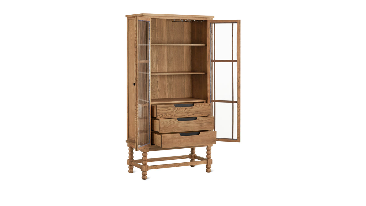 Turner Tall Cabinet, Country Elm — alternate view