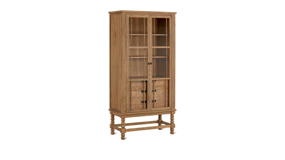 Turner Tall Cabinet, Country Elm