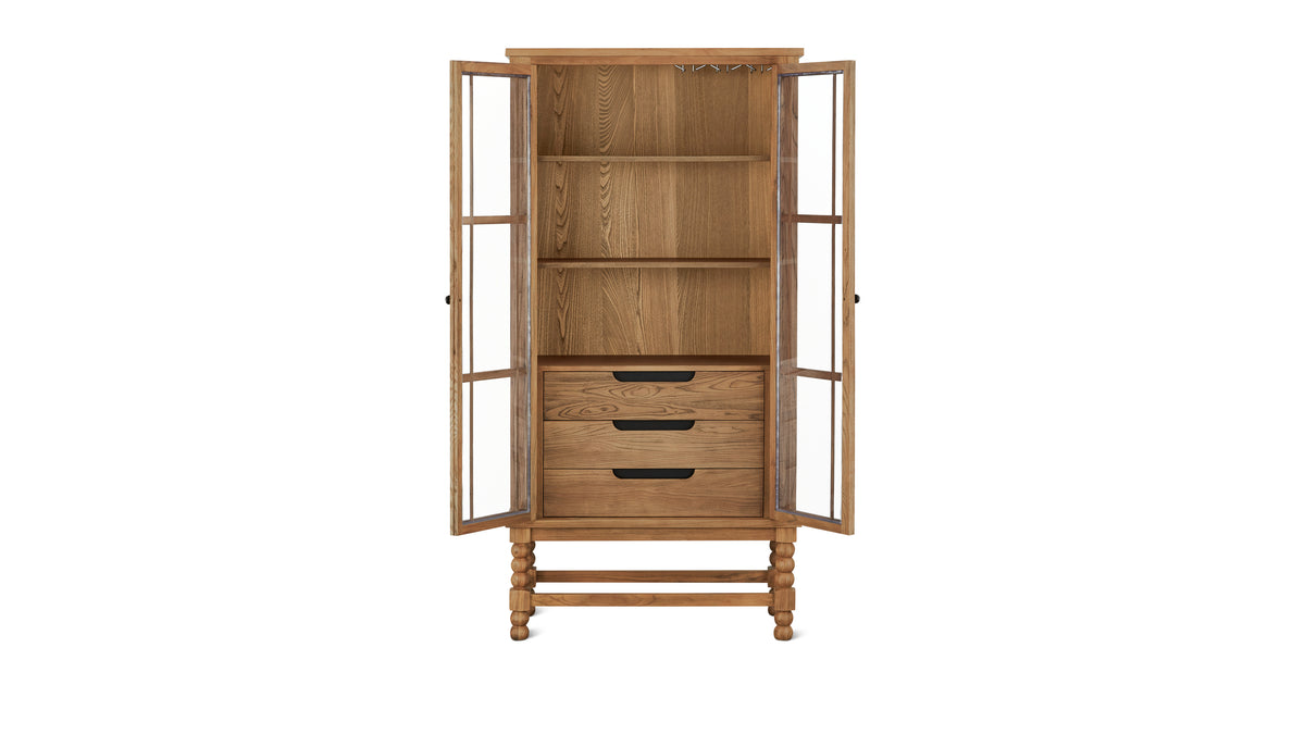 Turner Tall Cabinet, Country Elm